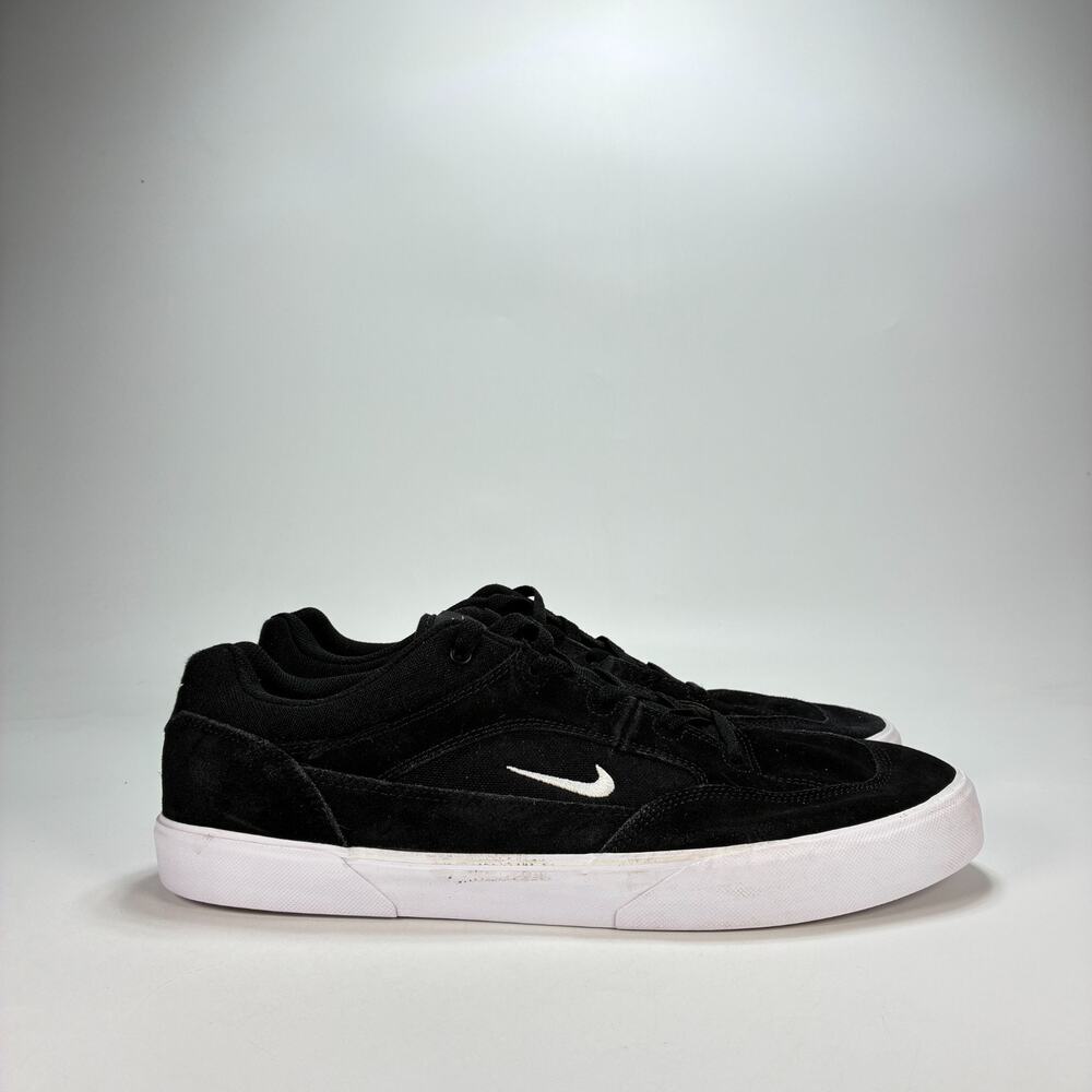 Nike SB Malor Black White Low Top Skateboarding Shoes FV6064-001 Men's Size 13